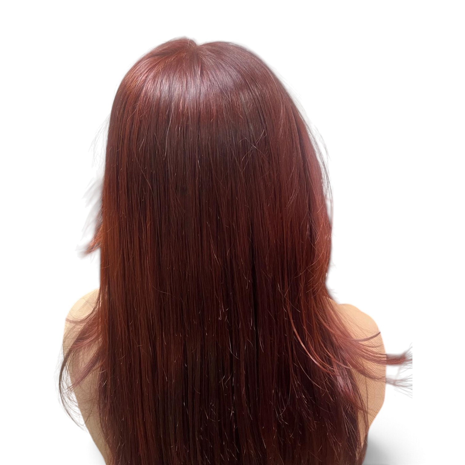 Long layered blowout with honey balayage